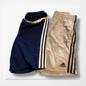 2 Pair- Adidas Shorts, Boy’s Large